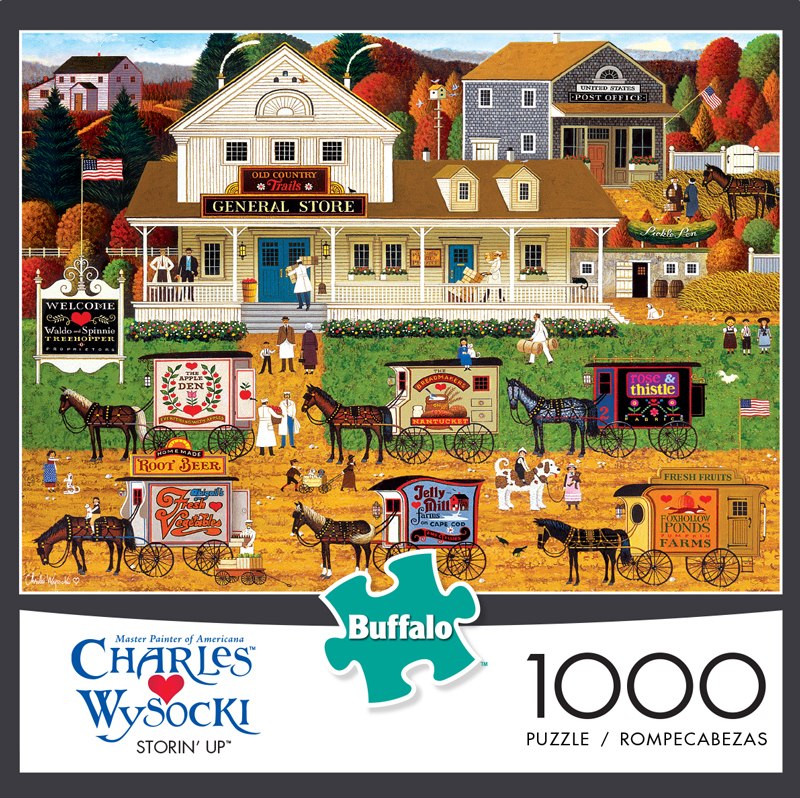 Charles Wysocki: Storin' Up - 1000pc Jigsaw Puzzle by Buffalo Games  			  					NEW - image 1