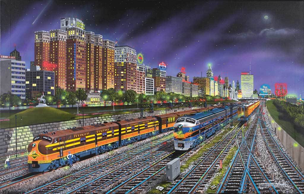 Chicago Nights - 1000pc Jigsaw Puzzle by Sunsout