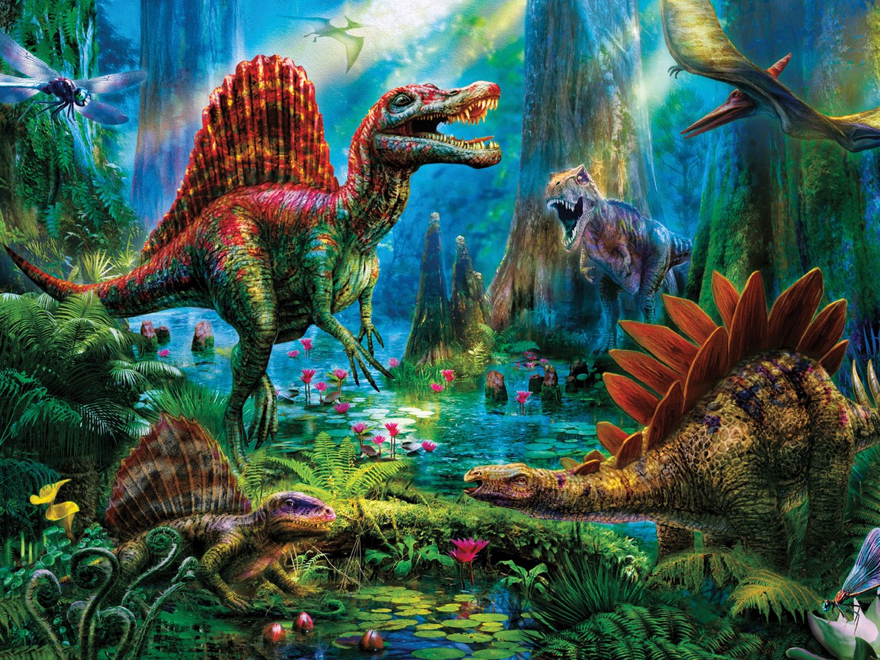 Prehistoria: Spinosaur - 300pc Oversized Jigsaw Puzzle by Ceaco