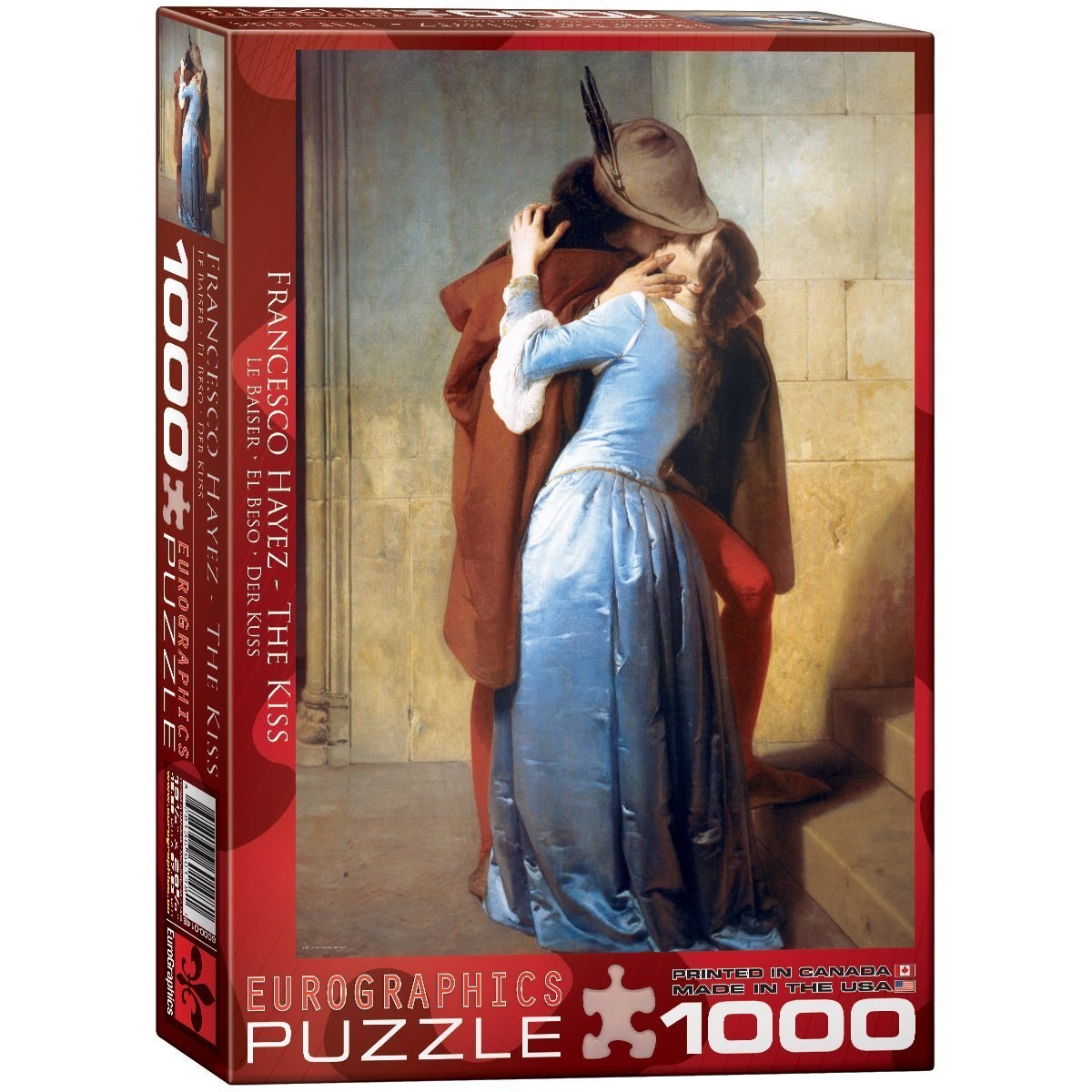 Hayez: The Kiss - 1000pc Jigsaw Puzzle by Eurographics - image 2