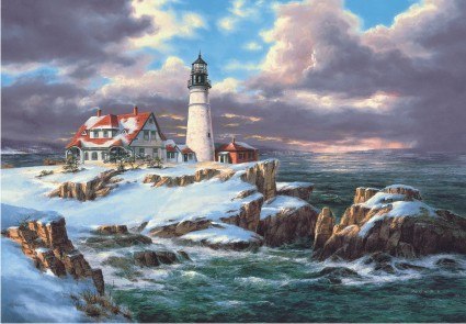 Portland Head Lighthouse - 260pc Jigsaw Puzzle by Anatolian