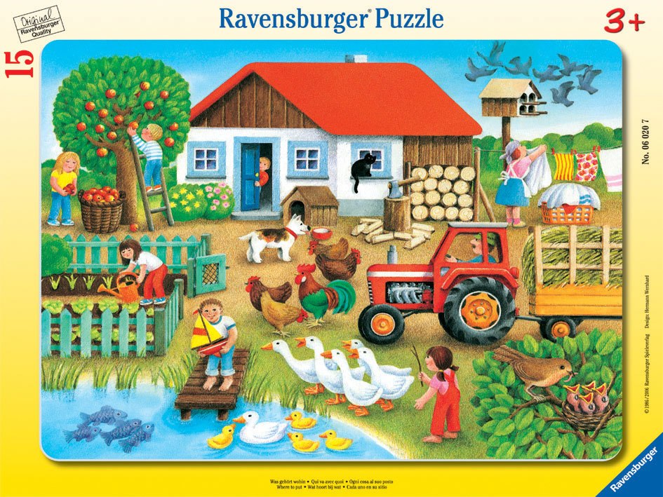 Where to Put it - 15pc Frame Puzzle For Kids By Ravensburger - image 1