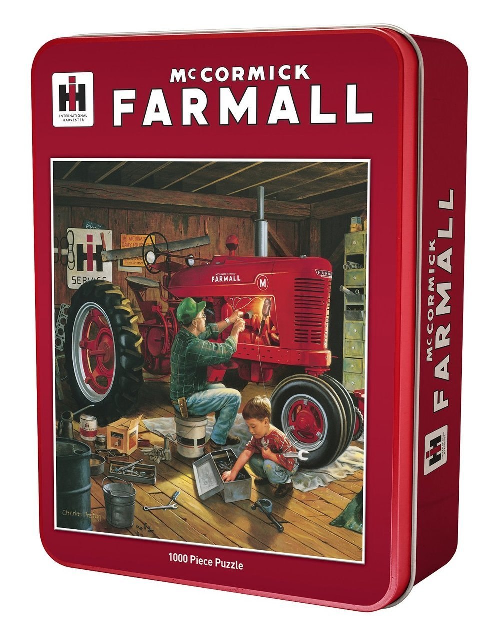 Forever Red - 1000pc Jigsaw Puzzle Tin by Masterpieces - image 1