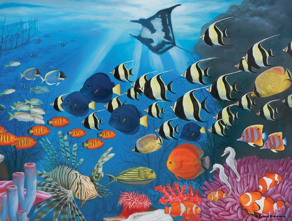 Underwater Symphony - 500pc Jigsaw Puzzle by Lafayette Puzzle Factory
