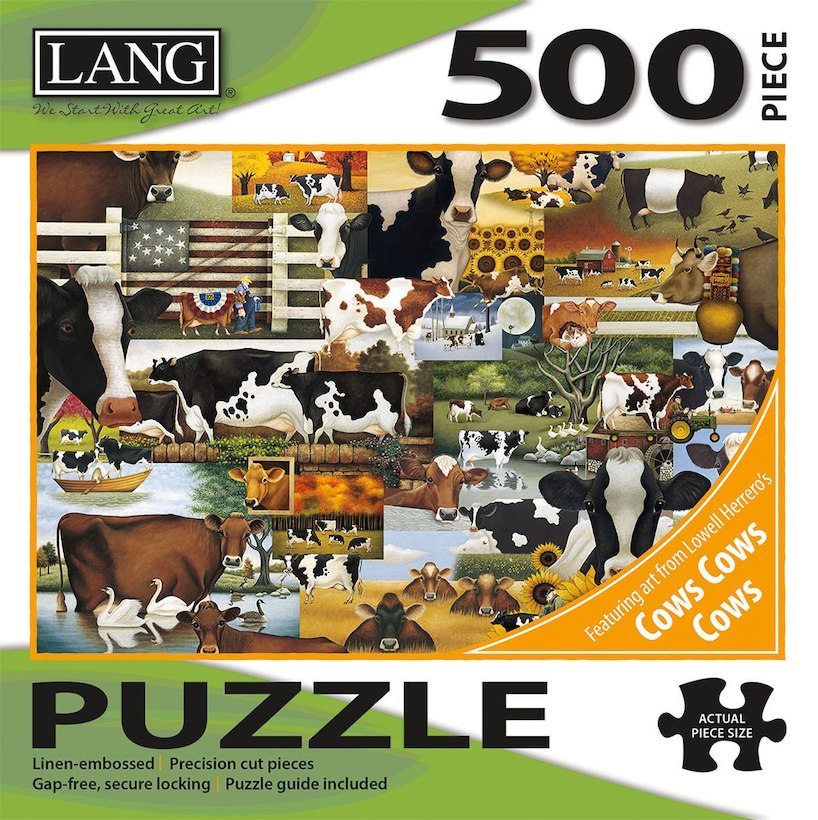 Herrero's Cows - 500pc Jigsaw Puzzle by Lang  			  					NEW - image 1