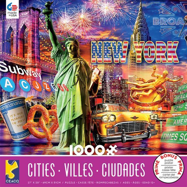 Cities: New York - 1000pc Jigsaw Puzzle by Ceaco  			  					NEW - image 1