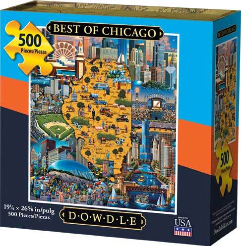 Best of Chicago - 500pc Jigsaw Puzzle by Dowdle  			  					NEW - image 1