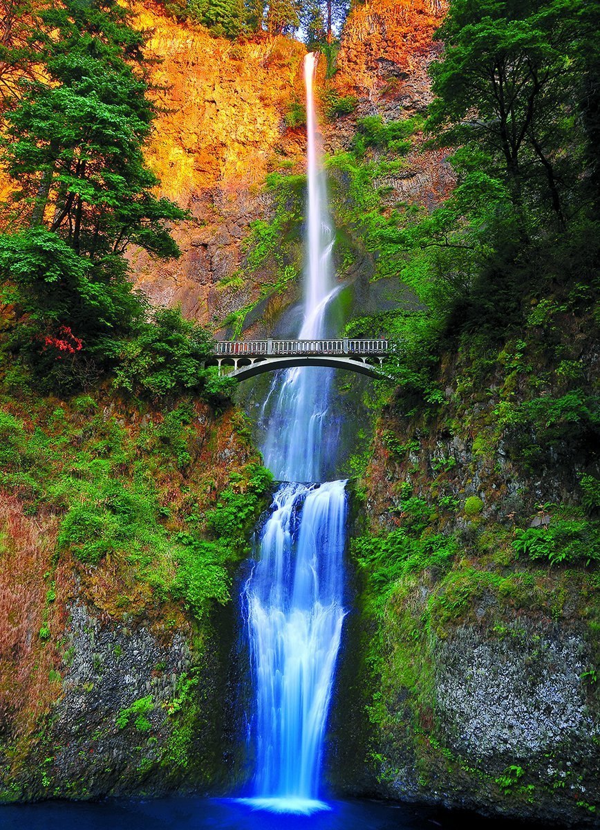 Multnomah Falls, OR - 1000pc Jigsaw Puzzle by Eurographics - image 1