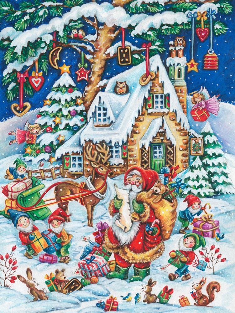 Santa's Helpers - 550pc Jigsaw Puzzle by Vermont Christmas Company