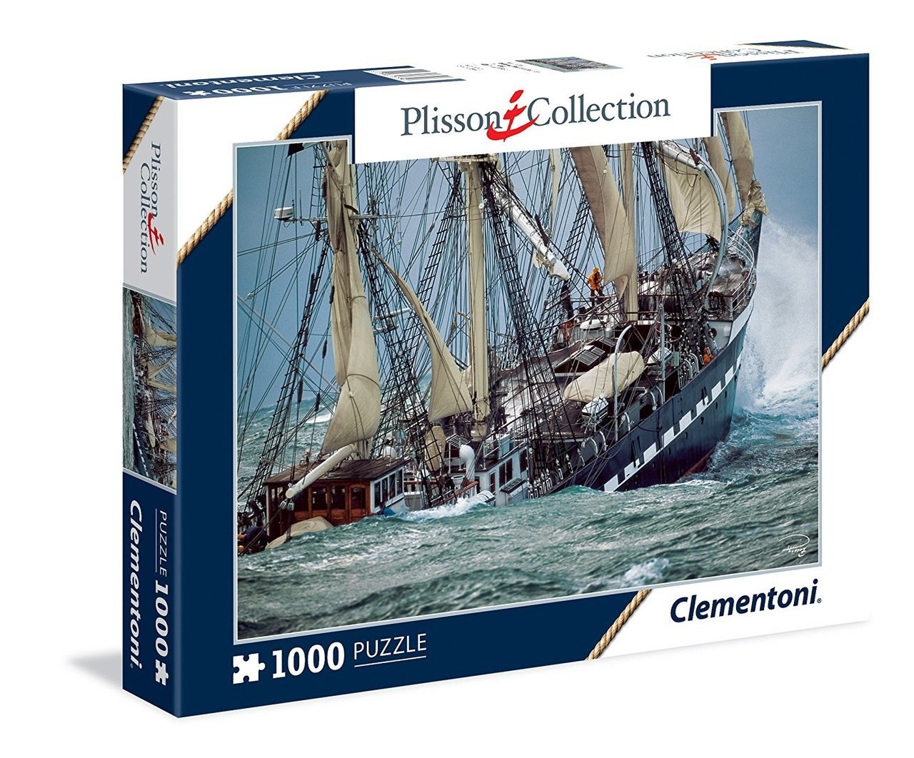 Plisson: Belem, The Last French Tall Ship - 1000pc Jigsaw Puzzle by Clementoni - image 1