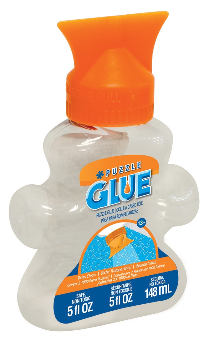 Jigsaw Puzzle Glue 5oz Shaped Bottle 5oz - Puzzle Accessory By Masterpieces