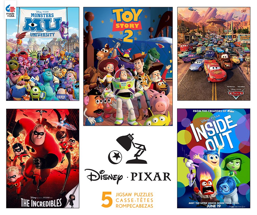 Disney: Pixar - 5 in 1 Jigsaw Puzzle by Ceaco