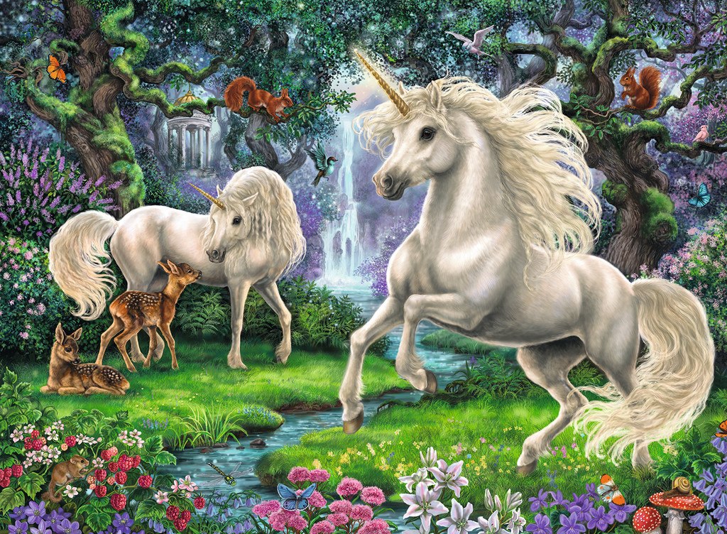 Mystical Unicorns - 200pc Jigsaw Puzzle By Ravensburger  			  					NEW - image main