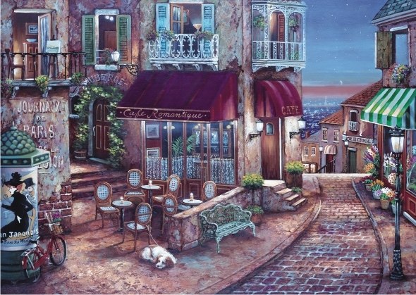 Café Romantique - 1500pc Jigsaw Puzzle by Anatolian - image 1