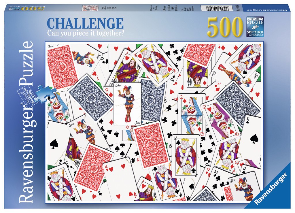 52 Shuffle - 500pc Challenge Series Jigsaw Puzzle By Ravensburger  			  					NEW - image 1