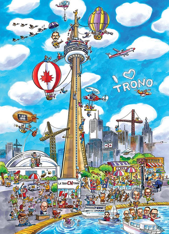 DoodleTown: Toronto - 1000pc Jigsaw Puzzle by Cobble Hill