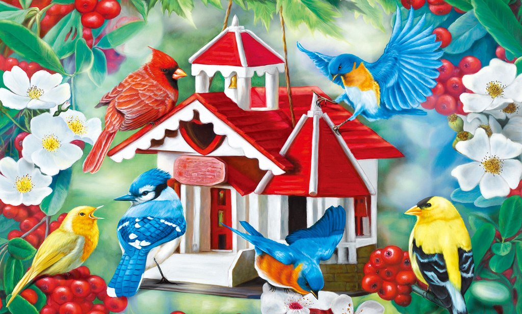 Friendly Neighbors - 500pc Jigsaw Puzzle by Lafayette Puzzle Factory