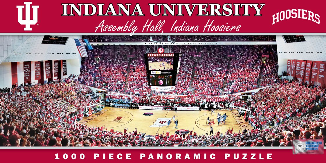 Indiana University - 1000pc Panoramic Jigsaw Puzzle by Masterpieces - image 1