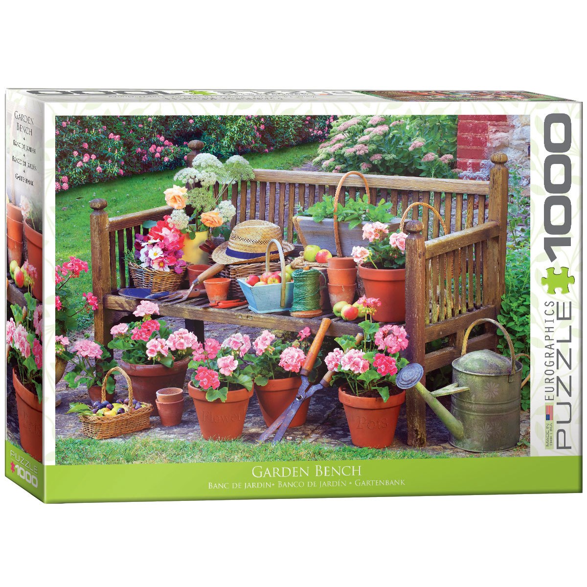 Garden Bench - 1000pc Jigsaw Puzzle by Eurographics  			  					NEW - image 1