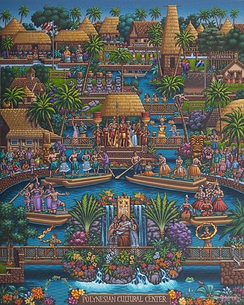 Polynesian Cultural Center - 500pc Jigsaw Puzzle by Dowdle