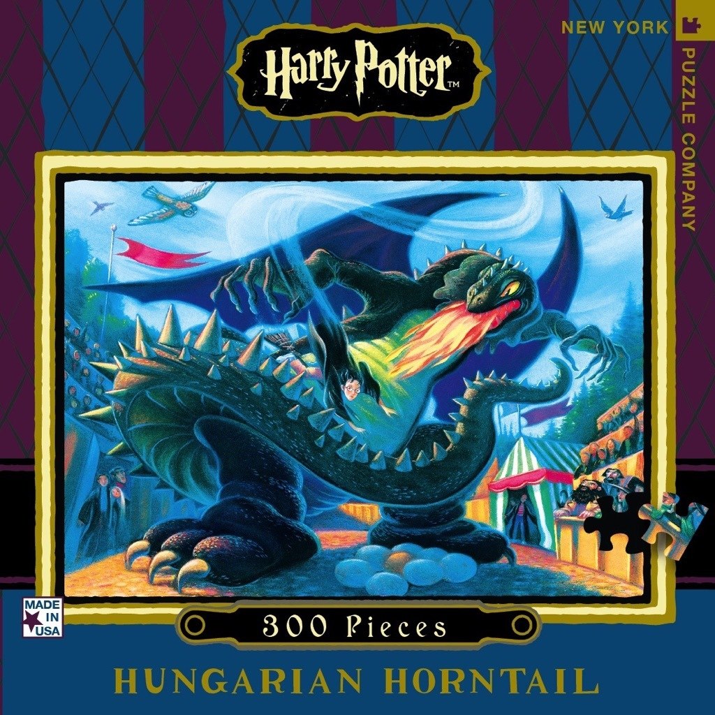 Hungarian Horntail - 300pc Jigsaw Puzzle by New York Puzzle Company  			  					NEW - image 1