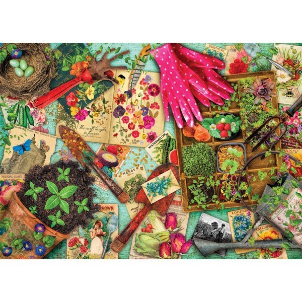 Treats N Treasures: Vintage Garden - 1000pc Jigsaw Puzzle by Holdson  			  					NEW