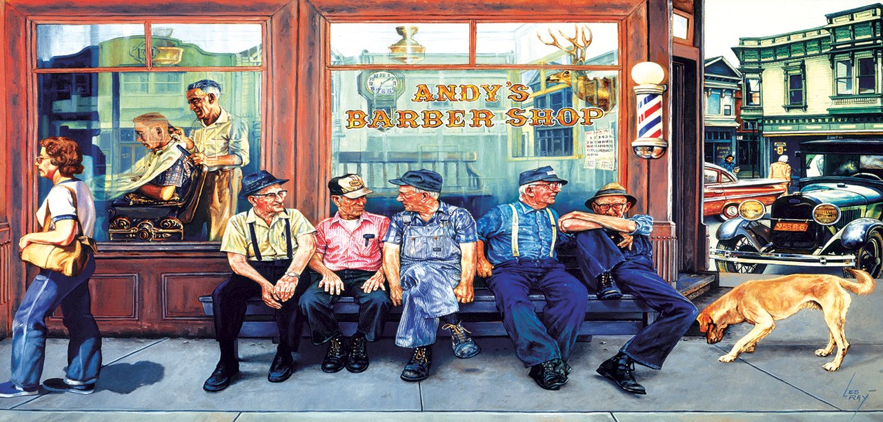 Andy's Barbershop Friends - 1000pc Jigsaw Puzzle by Sunsout  			  					NEW