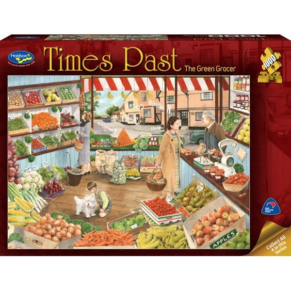 Times Past: The Green Grocer - 1000pc Jigsaw Puzzle by Holdson  			  					NEW - image 1