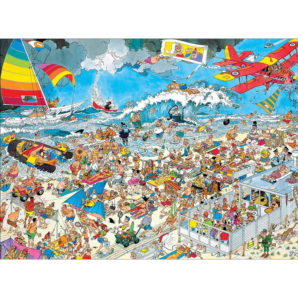 Crowd Pleasers: The Beach - 1000pc Jigsaw Puzzle by Ceaco