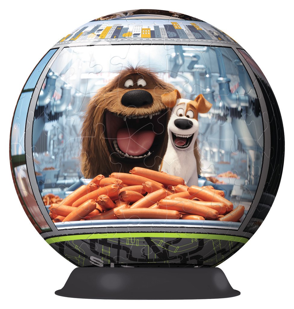 Secret Life of Pets - 72pc 3D Puzzle Ball By Ravensburger