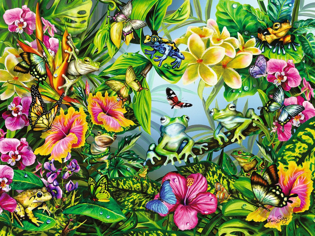 Find the Frogs - 1500pc Jigsaw Puzzle by Ravensburger  			  					NEW - image 2