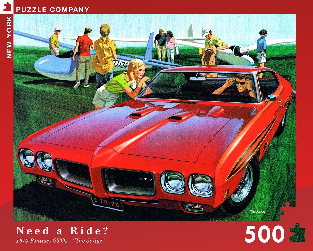 Need a Ride? - 1970 Pontiac GTO - 500pc Jigsaw Puzzle by New York Puzzle Company - image 1