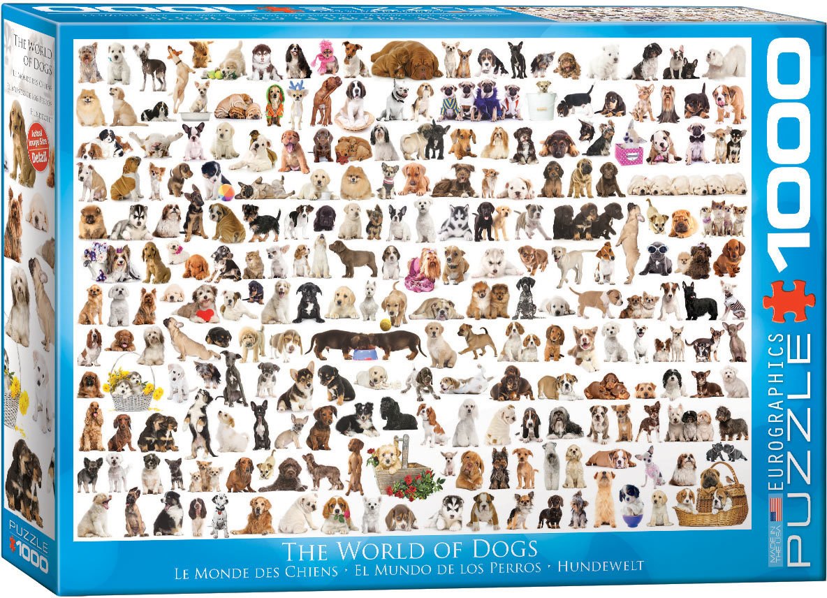 The World of Dogs - 1000pc Jigsaw Puzzle by Eurographics