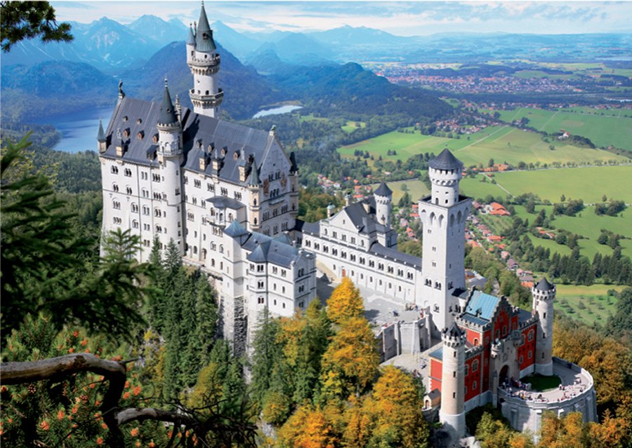 Neuschwanstein  - 1000pc Jigsaw Puzzle by D-Toys