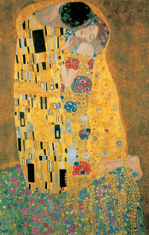Klimt: The Kiss - 1000pc Metallic Jigsaw Puzzle by Piatnik