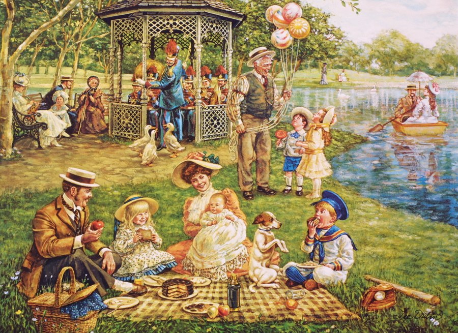 Family Picnic - 1000pc Jigsaw Puzzle By Cobble Hill