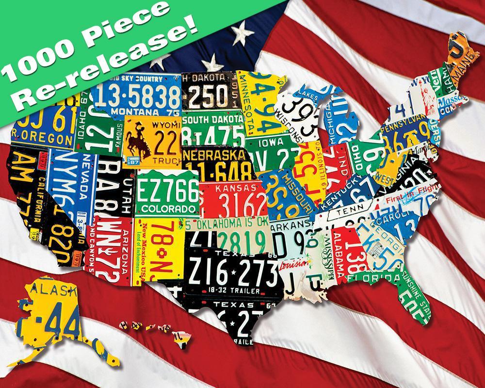 State Plates - 1000pc Jigsaw Puzzle by Springbok