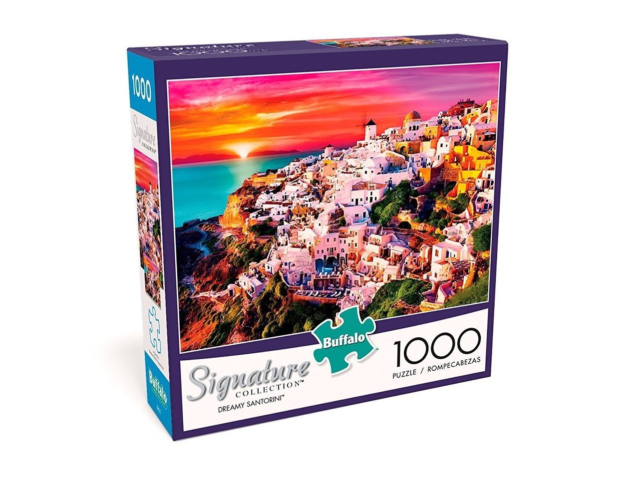 Dreamy Santorini - 1000pc Matte Finish Jigsaw Puzzle By Buffalo Games  			  					NEW - image 1