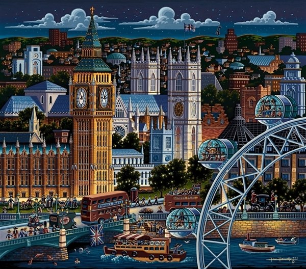 London   - 500pc Jigsaw Puzzle by Dowdle