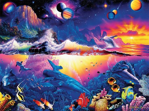 Christian Riese Lassen: Galaxy of Life - 1000pc Jigsaw Puzzle by Ceaco  			  					NEW