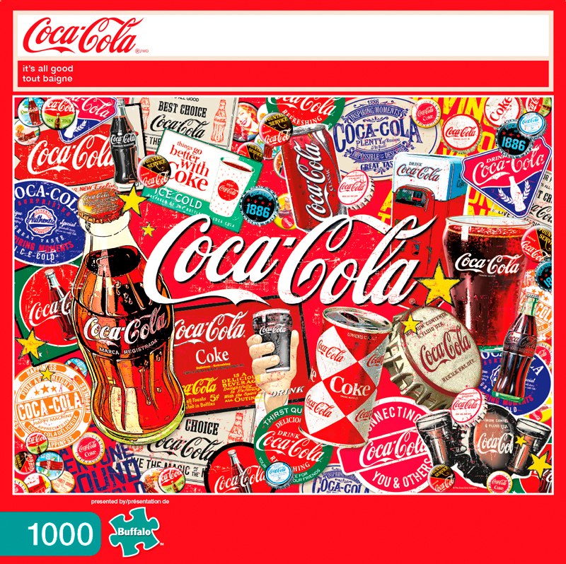 Coca-Cola: Its All Good - 1000pc Jigsaw Puzzle by Buffalo Games  			  					NEW - image 1