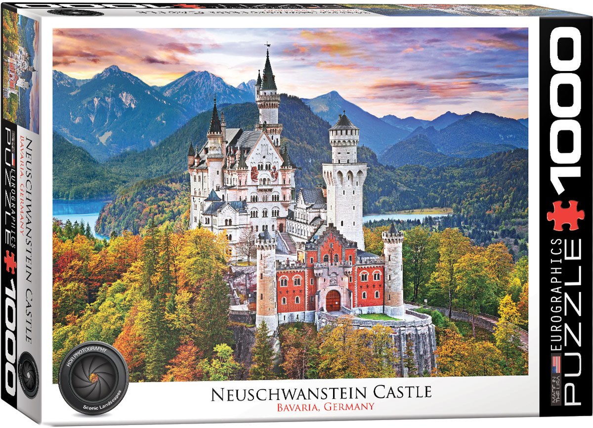 Neuschwanstein Castle Germany - 1000pc Jigsaw Puzzle by Eurographics