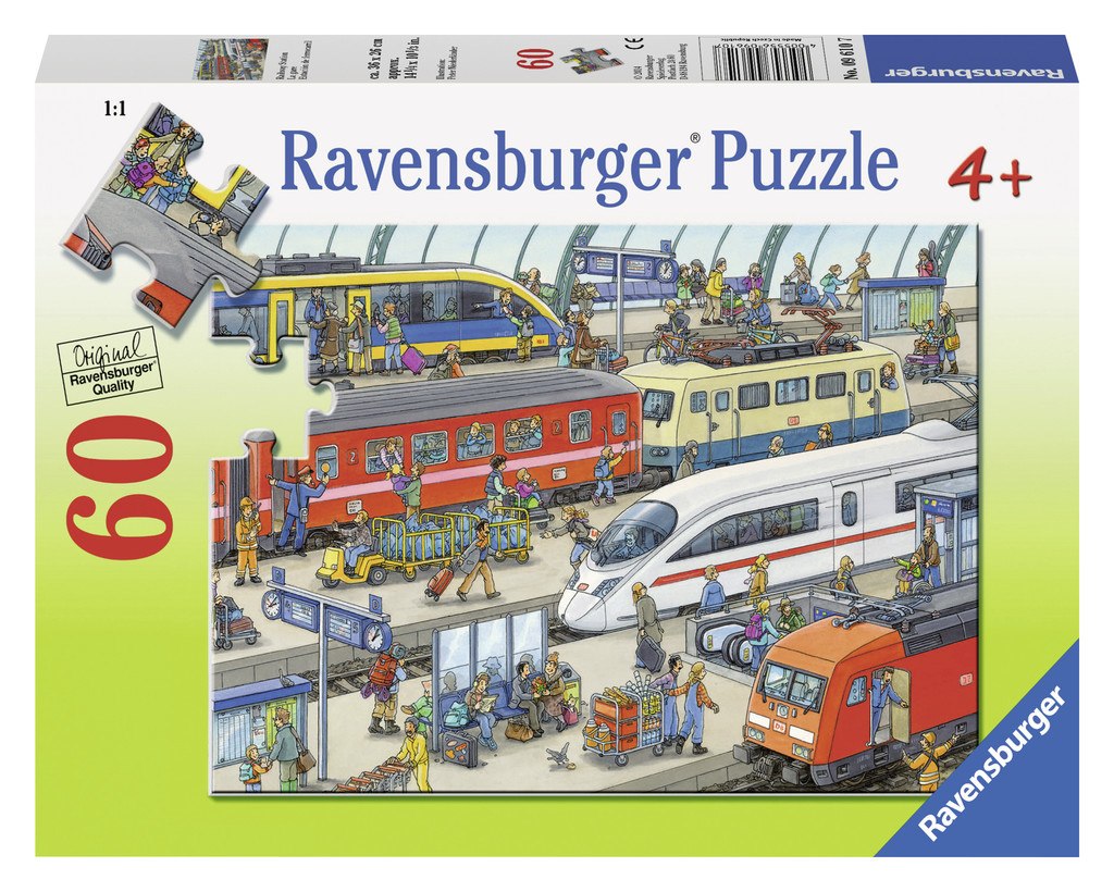 Railway Station - 60pc Jigsaw Puzzle By Ravensburger - image 1