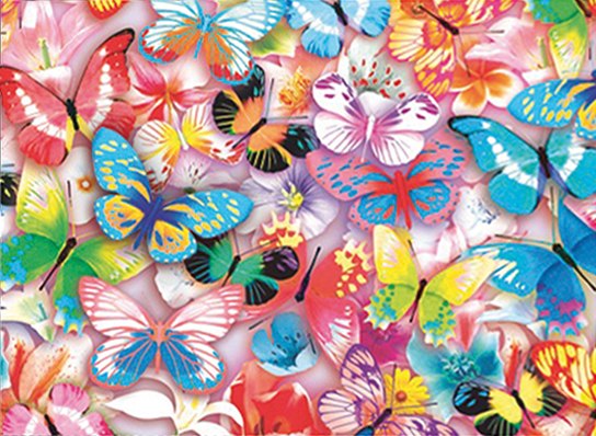 3D Puzzle: Butterflies - 48pc Lenticular Jigsaw Puzzle  			  					NEW