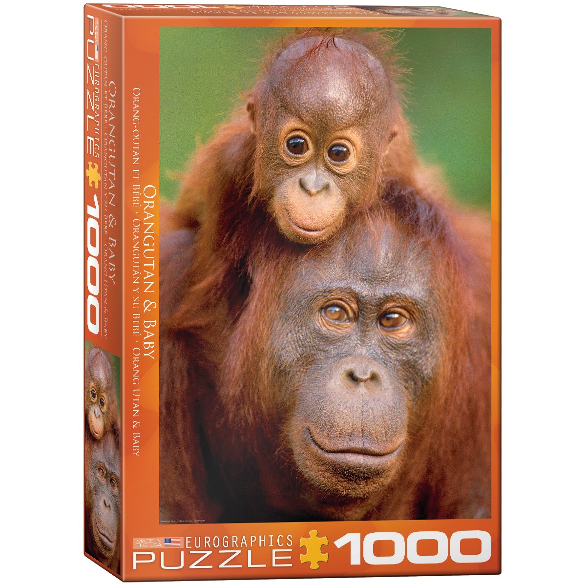 Orangutan & Baby - 1000pc Jigsaw Puzzle by Eurographics