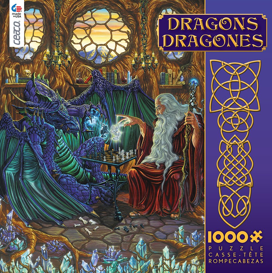 Dragons: Old Friends at Play - 1000pc Jigsaw Puzzle by Ceaco - image 1