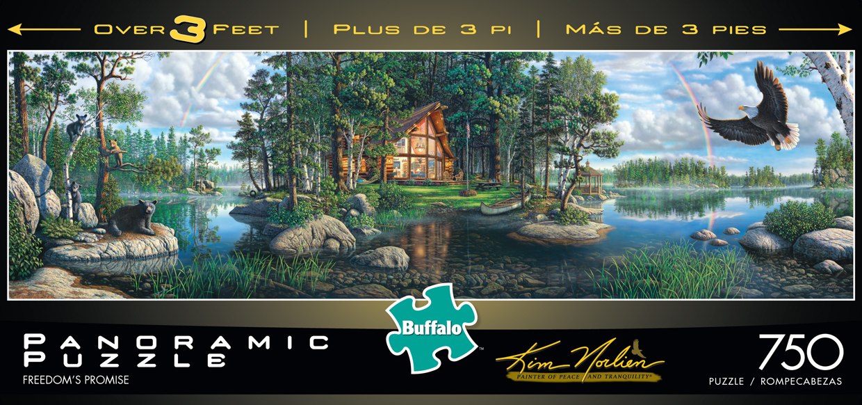 Panoramic: Kim Norlien: Freedom's Promise - 750pc Panoramic Puzzle by Buffalo Games - image 2