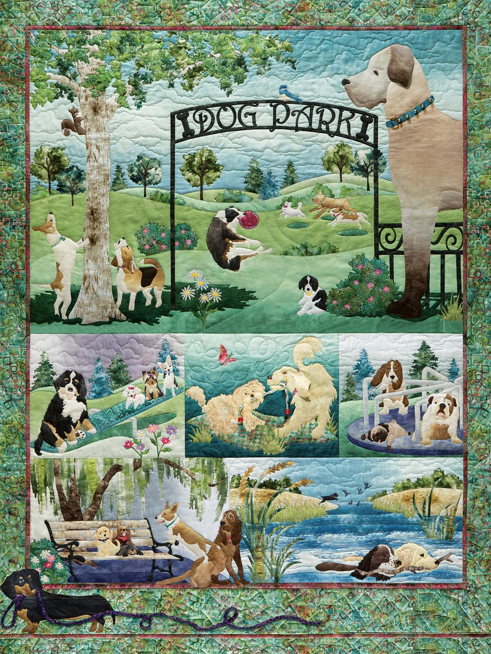 Dog Park - 500pc Jigsaw Puzzle by Cobble Hill