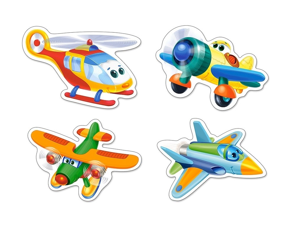 Funny Planes - 3,4,6,9pc Jigsaw Puzzle By Castorland