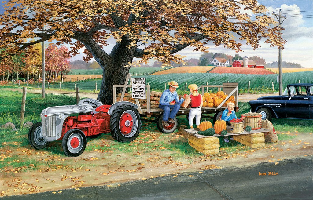 Harvest Time - 1000pc Jigsaw Puzzle by Sunsout